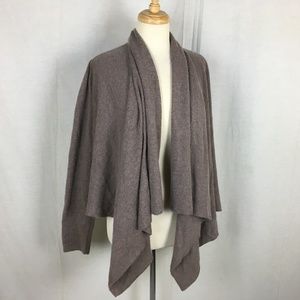 Lord & Taylor 100% Cashmere Faux Wrap Sweater P/L